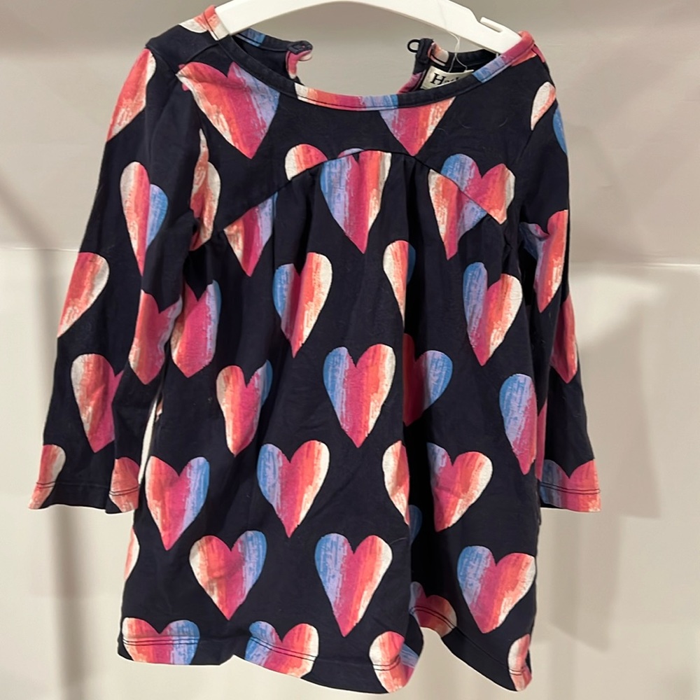 Hatley heart tunic dress, size 3
